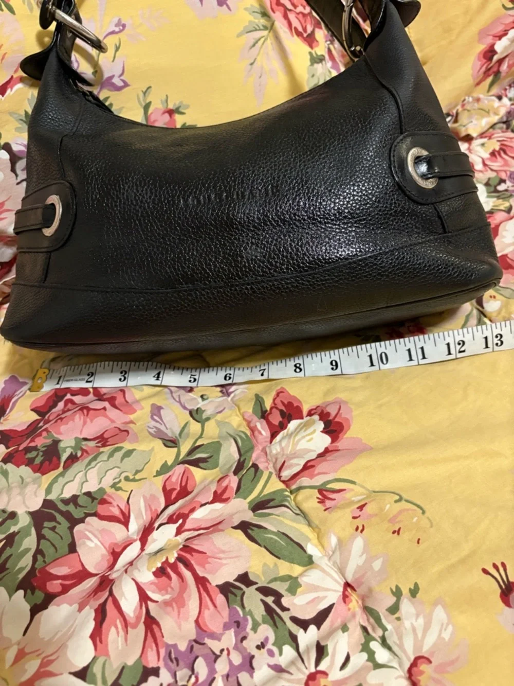 Longchamp Black Leather Bag ~ Forelli Style - Picture 10 of 12